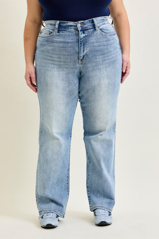 Kimberly Light Wash Straight Leg Jeans - PLUS