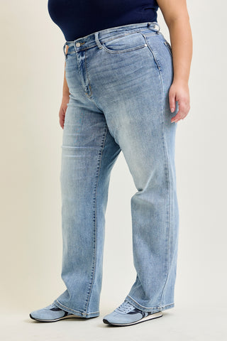 Kimberly Light Wash Straight Leg Jeans - PLUS