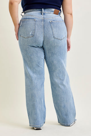 Kimberly Light Wash Straight Leg Jeans - PLUS