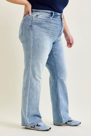 Kimberly Light Wash Straight Leg Jeans - PLUS