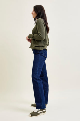 Kimberly Vintage & Back Darts Straight Leg Jeans