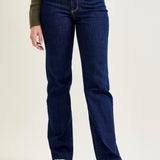 Chloe High Rise Vintage & Back Darts Straight Leg Jeans
