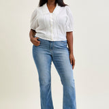 Kaya High Rise Classic Contrast Wash Bootcut - PLUS