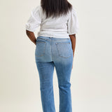 Kaya High Rise Classic Contrast Wash Bootcut - PLUS