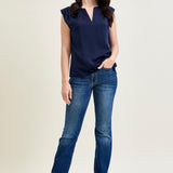 Natalie Mid Rise Non-Distressed Hem Bootcut Jeans