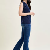 Natalie Mid Rise Non-Distressed Hem Bootcut Jeans