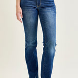 Natalie Mid Rise Non-Distressed Hem Bootcut Jeans