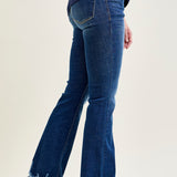 Natalie Mid Rise Non-Distressed Hem Bootcut Jeans