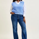 Natalie Mid Rise Non-Distressed Hem Bootcut Jeans - PLUS