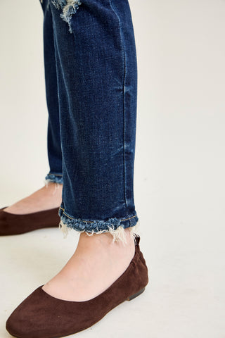 Kimberly Ripped Straight Fit Jeans