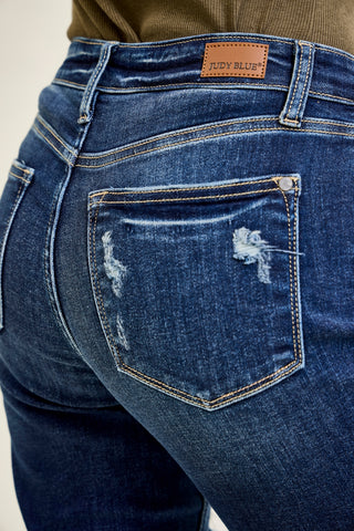 Kimberly Ripped Straight Fit Jeans