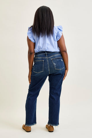 Kimberly Ripped Straight Fit Jeans - PLUS