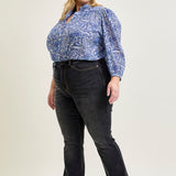 Baylee High Rise Released Hem Slim Bootcut Jeans - PLUS