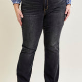 Baylee High Rise Released Hem Slim Bootcut Jeans - PLUS