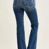 Lucy Mid Rise Hand Sand & Mildly Distressed Bootcut Jeans