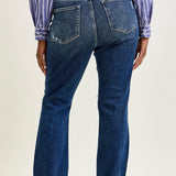 Lucy Mid Rise Hand Sand & Mildly Distressed Bootcut Jeans - PLUS