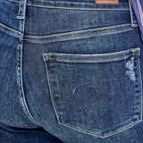 Lucy Mid Rise Hand Sand & Mildly Distressed Bootcut Jeans - PLUS