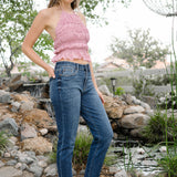 Gracie High Rise Slim Fit With Shield Back Pockets