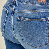 Clementine High Rise Double Button Wide Leg Denim Jeans - PLUS