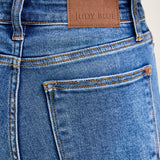 Sally High Rise Front Seam Detail & Cuffed Straight Fit Jeans
