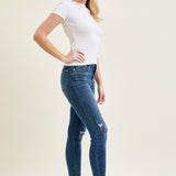 Andrea High Waist Skinny Jeans with Rips