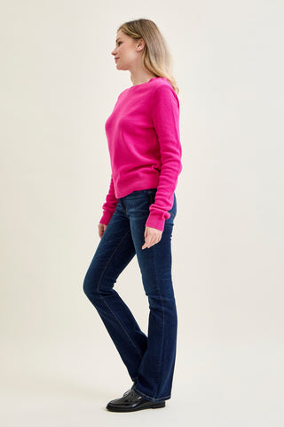 Daisy Dark Dream Mid Rise Bootcut