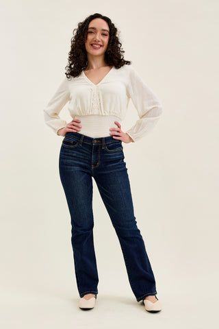 Daisy Dark Dream Mid Rise Bootcut (Petite)