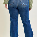 Lauren Mid Rise Distressed Dad Jeans - PLUS