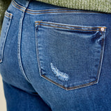 Lauren Mid Rise Distressed Dad Jeans - PLUS