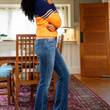 Tanya Mid Rise Thermal Bootcut Jeans