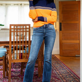 Tanya Mid Rise Thermal Bootcut Jeans