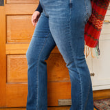 Tanya Mid Rise Thermal Bootcut Jeans - PLUS