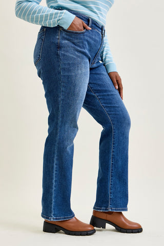 Tanya Mid Rise ThermaDENIM Bootcut Jeans - PLUS