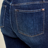 Selena Mid Rise Straight Leg with Fray Hem - PLUS