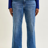 Samantha Mid Rise V-Front Straight Jeans - PLUS