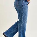 Samantha Mid Rise V-Front Straight Jeans - PLUS