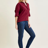 Kinsley Edgy Mid-Rise Skinnies with a Raw Twist