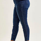 Kinsley Edgy Mid-Rise Skinnies with a Raw Twist - PLUS