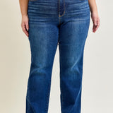 Aubrey Mid Rise Side Seam Detail Straight - PLUS