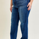 Aubrey Mid Rise Side Seam Detail Straight - PLUS