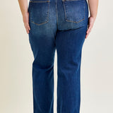 Aubrey Mid Rise Side Seam Detail Straight - PLUS