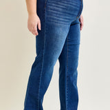 Aubrey Mid Rise Side Seam Detail Straight - PLUS