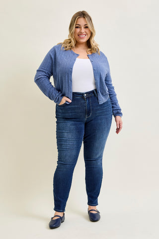 Lillian Mid Rise ThermaDENIM Skinny Jeans - PLUS