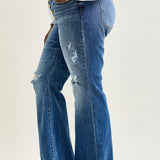 Indie Mid Rise Flare Jeans – Buttoned Up and Ready to Flaunt - PLUS