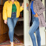Jennifer Mid Rise Thermal Skinny Jeans