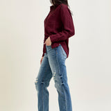 Kaylee High Waist Distressed Dad Jeans