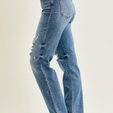 Kaylee High Waist Distressed Dad Jeans