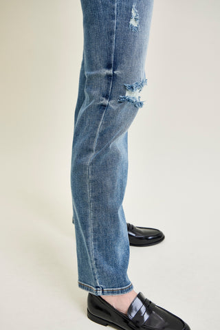 Kaylee High Waist Distressed Dad Jeans