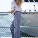 Sage High Rise Retro Wide Leg