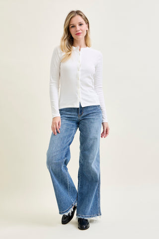 Sage High Rise Retro Wide Leg